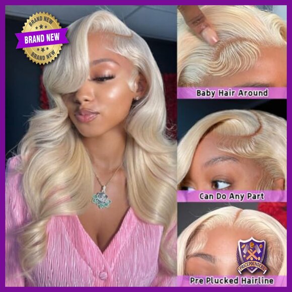 28-Inch Human Hair Lace Front Wig 200% Density Body Wave 13x4 Frontal main image 4